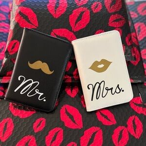 NWOT- 🖤❤️ SUPER CUTE “MR” & “MRS” PASSPORT HOLDER❤️🖤